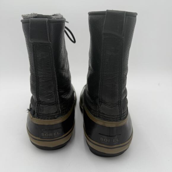 Sorel Men\'s Black Leather 1964 Premium T Snow Lace Up Boots Size 8 main image 8